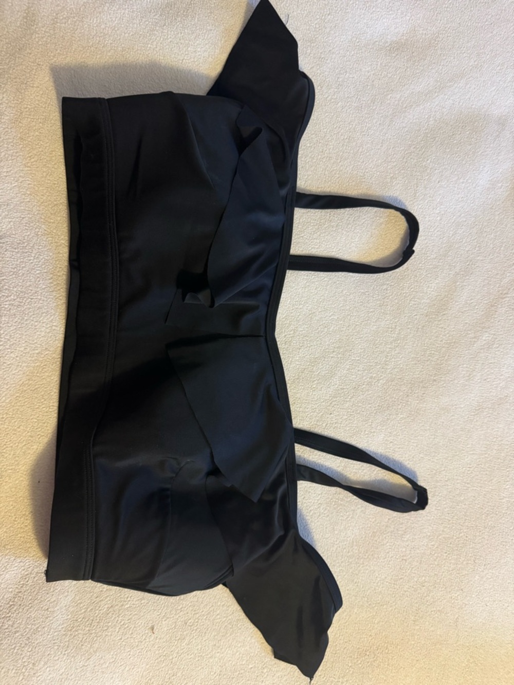 Cacique Black Swim Top with Adjustable Tie☀️